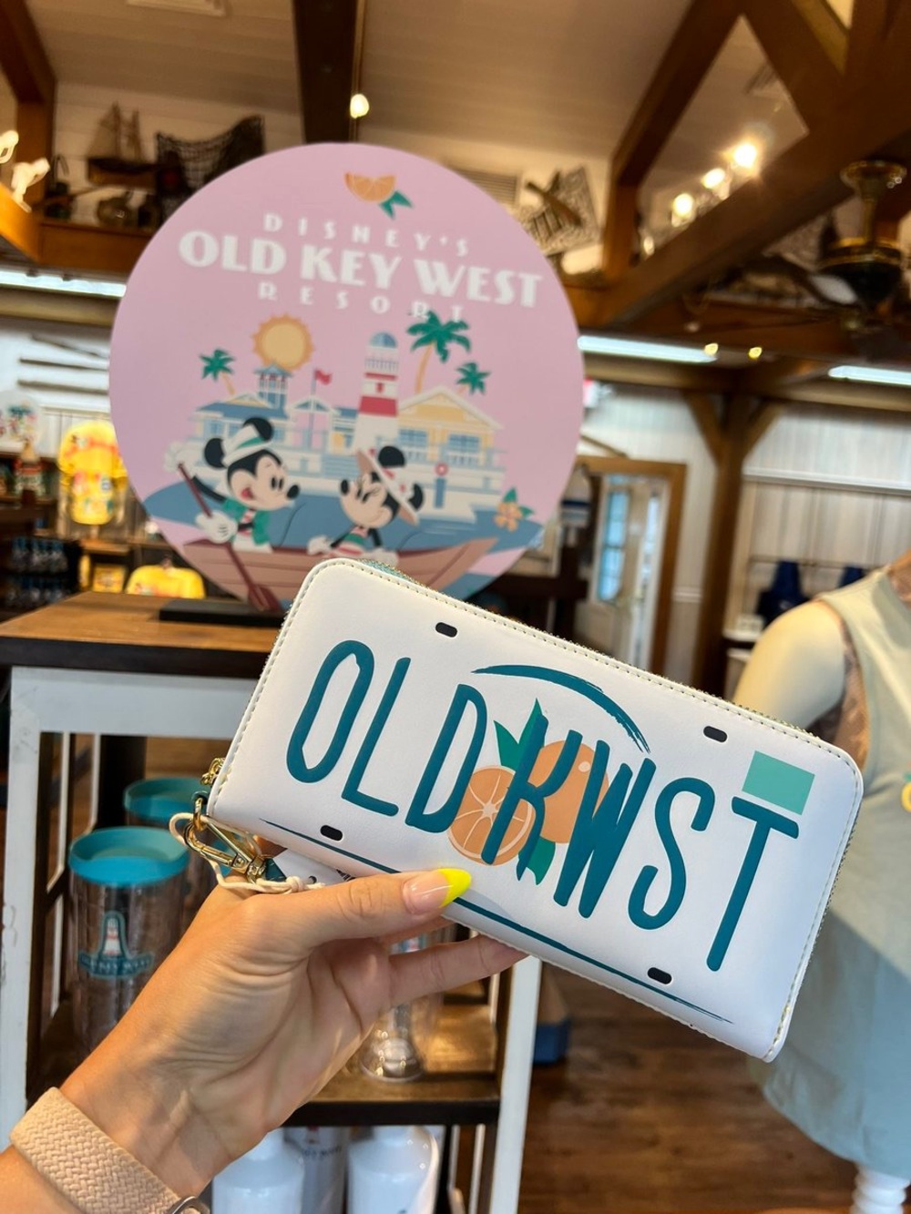 Loungefly Disney Parks Exclusive Old Key West Zip Around Wallet Wristlet 🆕